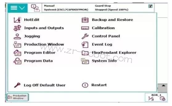 ABB工業機器人示教器的主要組成及設置方法