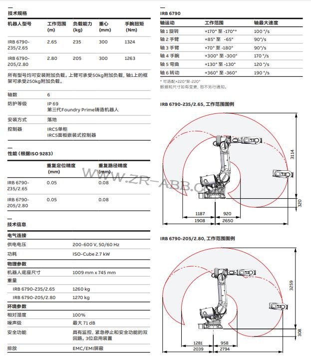 ABB機器人出租,工業機械手IRB 6790租賃