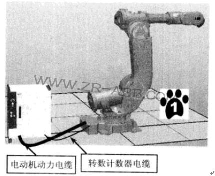 ABB機器IRB6640本體與控制柜連接的操作